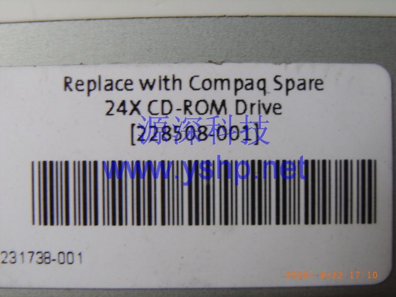 上海源深科技 Shanghai   HP ProLiant DL380G3 ServerOptical Drive HP DL380G3 24X CDOptical Drive 228508-001 高清图片