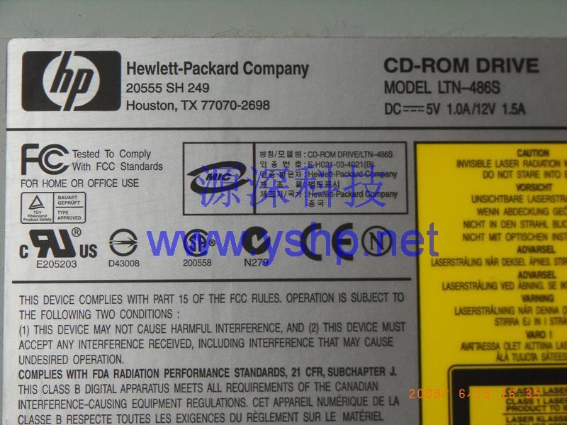 上海源深科技 Shanghai   HP  ServerOptical Drive HPOptical Drive IDEOptical Drive 176135-E31 287182-001 高清图片