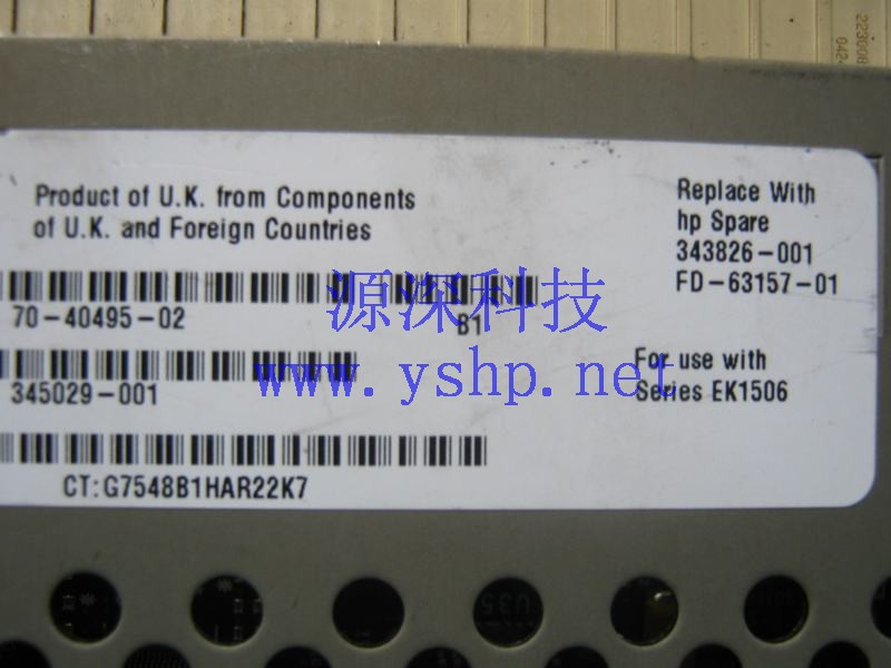 上海源深科技 Shanghai   HP MSA500 Ultra320 SCSI Controller   345029-001 343826-001 高清图片