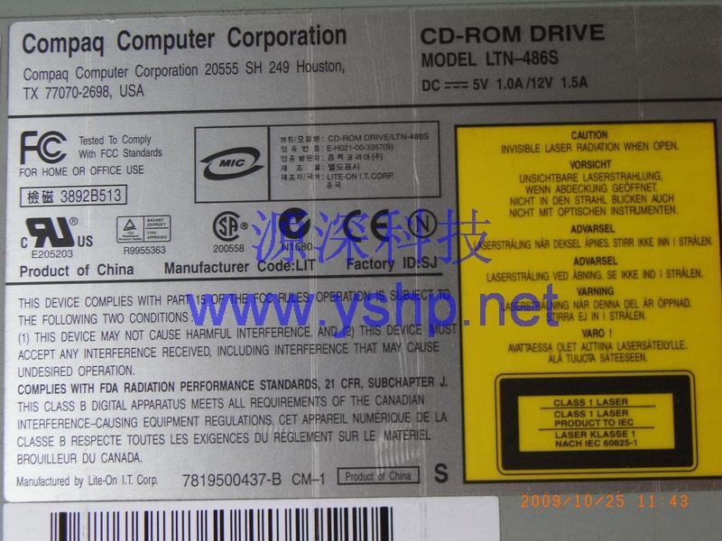 上海源深科技 Shanghai   HP ML350G3 ServerOptical Drive  ML350G3 CDOptical Drive  288894-001 高清图片