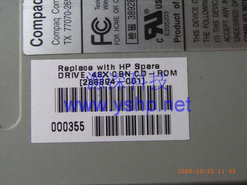 上海源深科技 Shanghai   HP ML350G3 ServerOptical Drive  ML350G3 CDOptical Drive  288894-001 高清图片