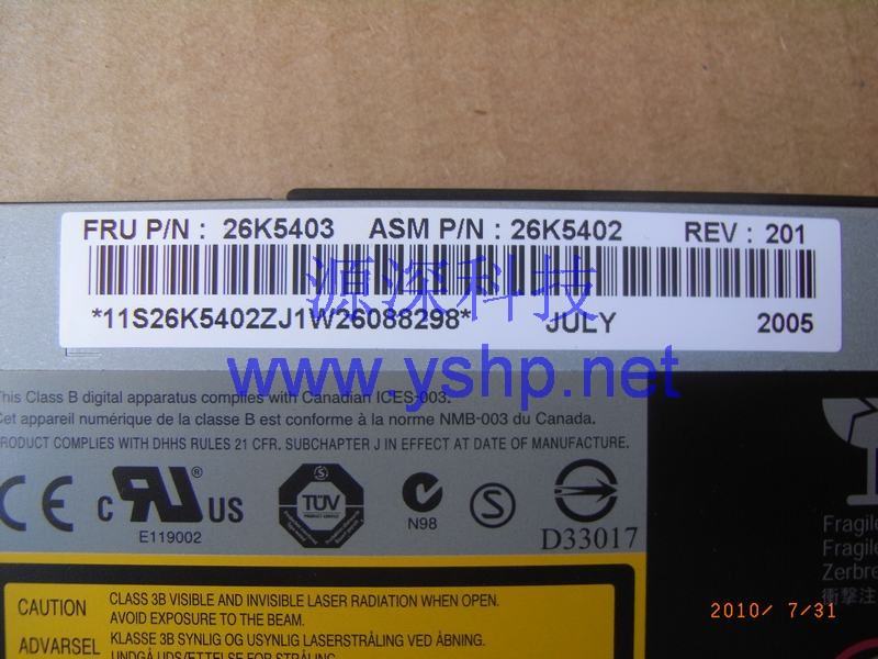 上海源深科技 Shanghai   IBM X336 ServerOptical Drive IBM X336 DVDOptical Drive 26K5403 26K5402 高清图片