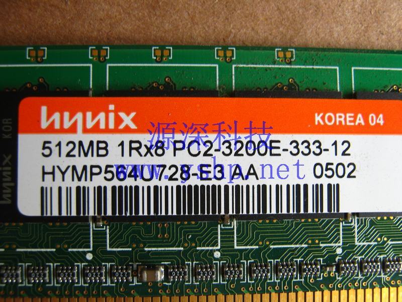上海源深科技 Shanghai   Hynix 海力士 512M PC2-3200E 纯ECC  Memory   HYMP564U728 高清图片