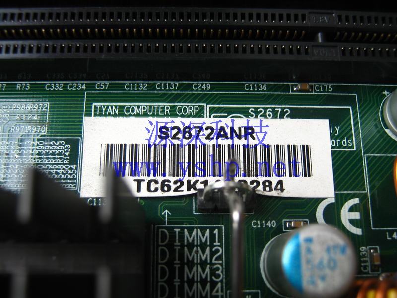 上海源深科技 Shanghai    TYAN  S2672ANR  Server mainboard XEON 604 800外频 高清图片