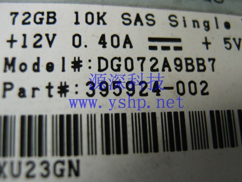 上海源深科技 Shanghai   HP 原装 72G SAS Hard disk   2.5 395924-002 376597-001 高清图片
