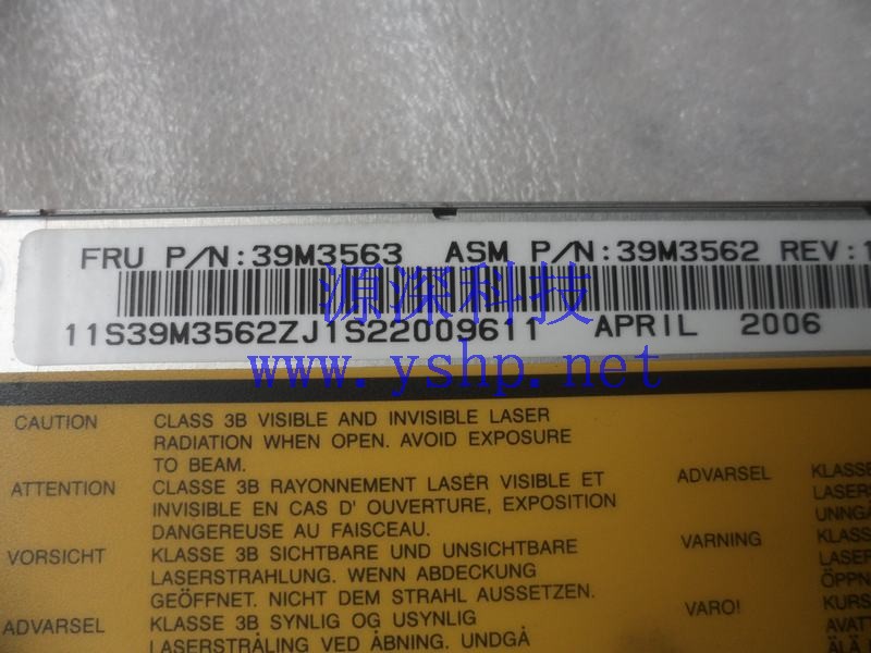 上海源深科技 Shanghai   IBM 原装 System X3250 DVDOptical Drive CD-RW 刻录 39M3563 39M3562 高清图片