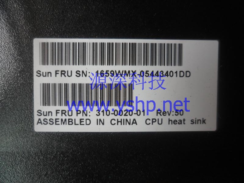 上海源深科技 Shanghai   SUN 原装 W1100Z CPU散热片 Fan   310-0020-01 高清图片