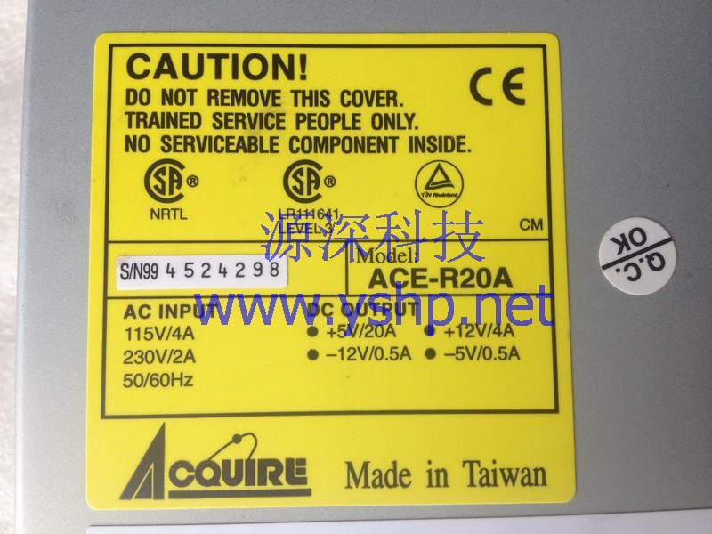 上海源深科技 Shanghai   ACE-R20A 热插拔 Industrial computer  industrial   Power supply 高清图片