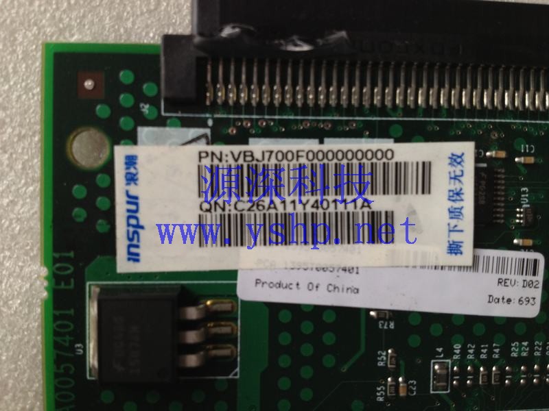 上海源深科技 Shanghai   浪潮英信 NP370D ServerSCSI Raid card VBJ700F000000000 高清图片