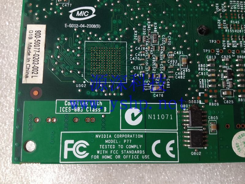 上海源深科技 Shanghai   Nvidia Quadro4 400NVS PCI四屏 Graphics Card   180-50077-0000-A05 MODEL:P77 高清图片