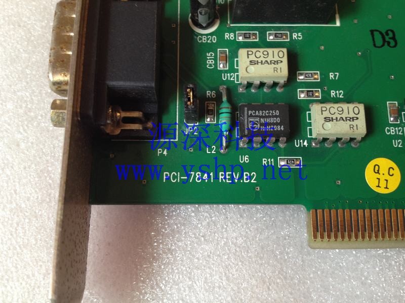 上海源深科技 Shanghai   PCI-7841 REV.B2  dual port PCI interface Serial card  高清图片