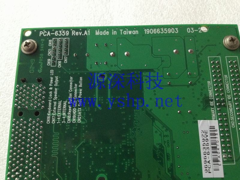 上海源深科技 Shanghai   ADVANTECH  Advantech Industrial  computer mainboard PCA-6359 REV.A1 带网口 PCA-6359VE 高清图片