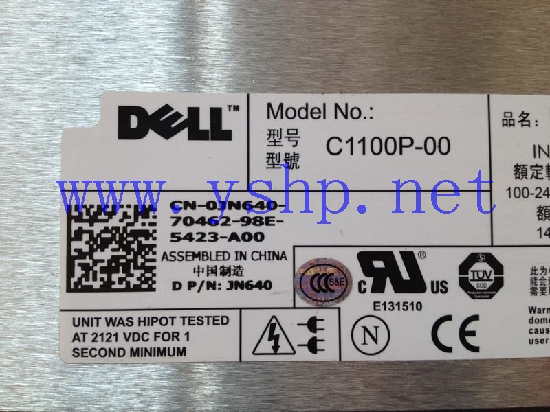 上海源深科技 Shanghai   DELL PowerEdge R905 Server Power Supply   C1100P-00 JN640 高清图片
