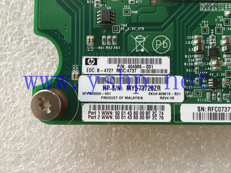上海源深科技 Shanghai   HP BL460C G1 G5 刀片 4GB HBA modules 404986-001 405920-001 403619-B21 高清图片