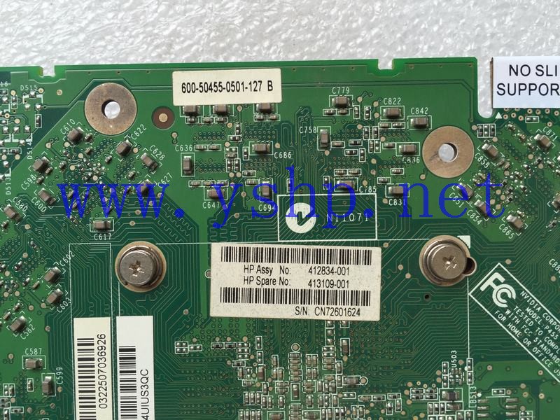 上海源深科技 Shanghai   HP 原装 FX1500 PCI-E  Graphics Card   412834-001 413109-001 高清图片
