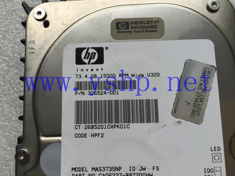 上海源深科技 Fujitsu 73.4G 15000RPM SCSI 68 pin  Hard disk   15K MAS3735NP 高清图片