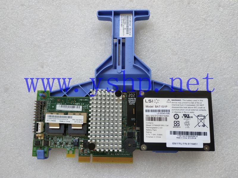 上海源深科技 IBM X3850X5 M5015 Raid card 46C8927 90Y4266 81Y4451 81Y4419 高清图片